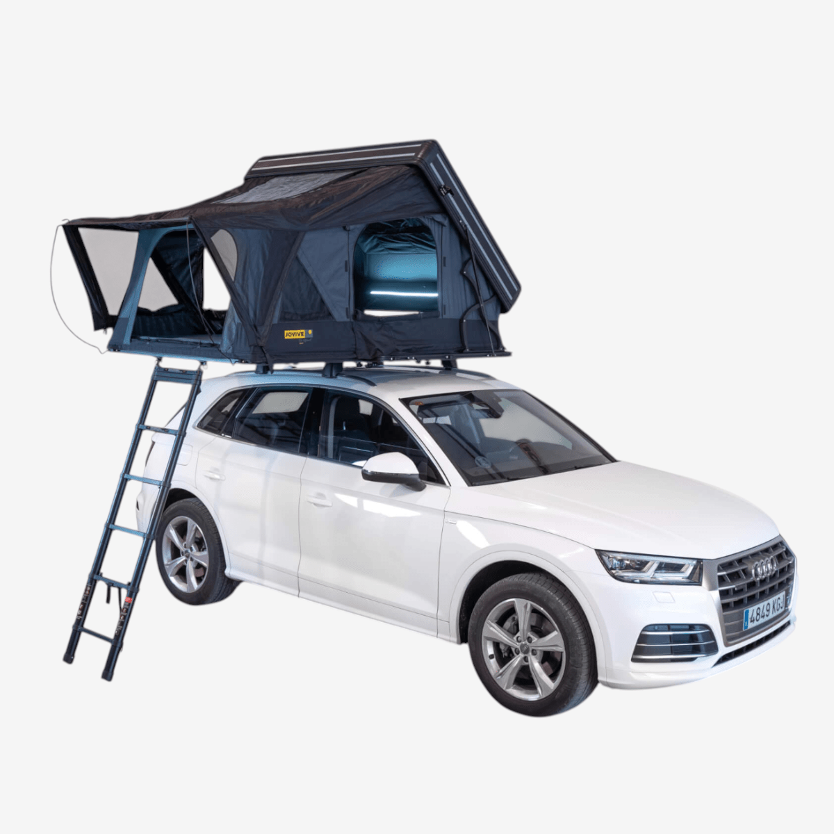 Tente de toit Chest M pour voiture avec un couvercle rigide en aluminium