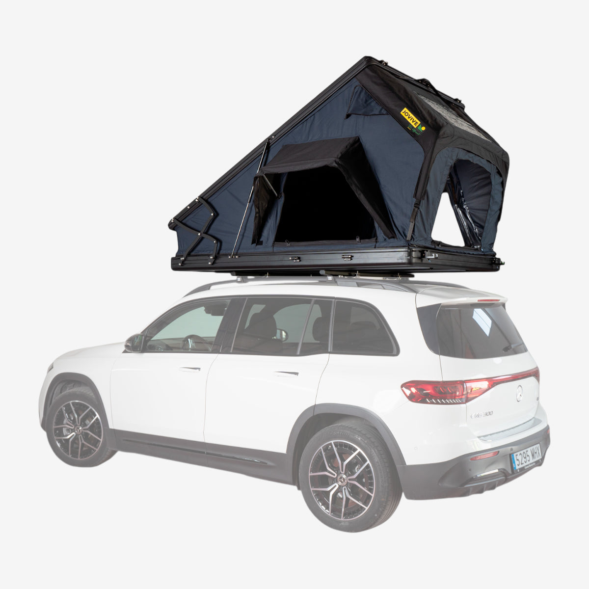Tente de toit Easy XL pour voiture - résistant à l'eau - avec éclairage et connexion USB