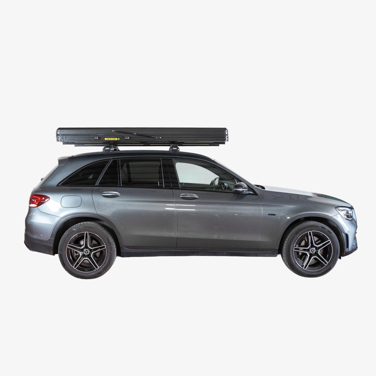 Tente de toit pour voiture Extra Slim avec deux sacs à chaussures et connexion USB
