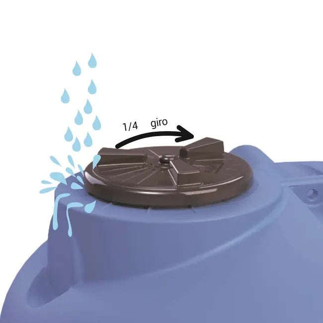 Réservoir d'eau potable de 5000 L – raccordements en acier inoxydable
