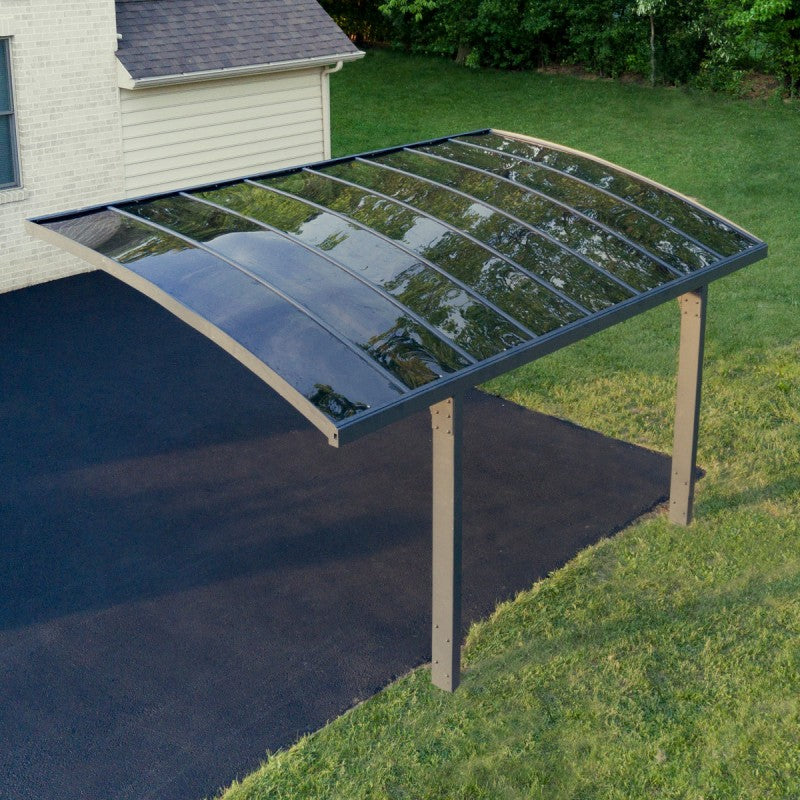 Abri de voiture Arizona Breeze 5000 Palram en aluminium gris et polycarbonate