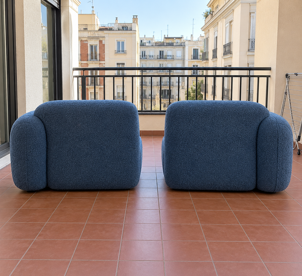 Canapé nuage 2 places compressé – revêtement velours doux