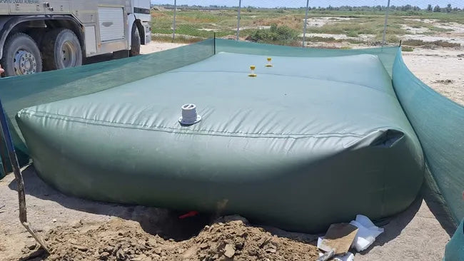 Réservoir d'eau flexible en bâche PVC double couche renforcée de 15 000 litres