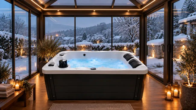 Spa d'hydromassage FRA 1620 – 175 × 110 × 72 cm avec bluetooth et radio
