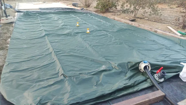 Réservoir d'eau flexible en bâche PVC double couche renforcée de 15 000 litres