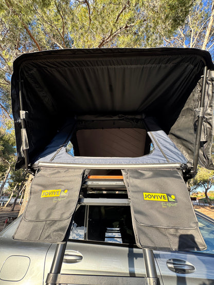 Tente de toit pour voiture Chest ASA XL résistant aux rayons UV avec lumières à intensité réglable