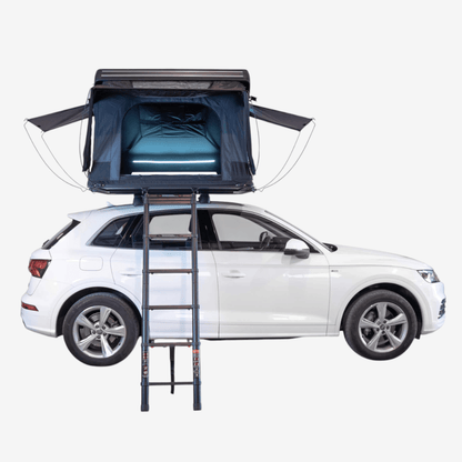 Tente de toit Chest M pour voiture avec un couvercle rigide en aluminium