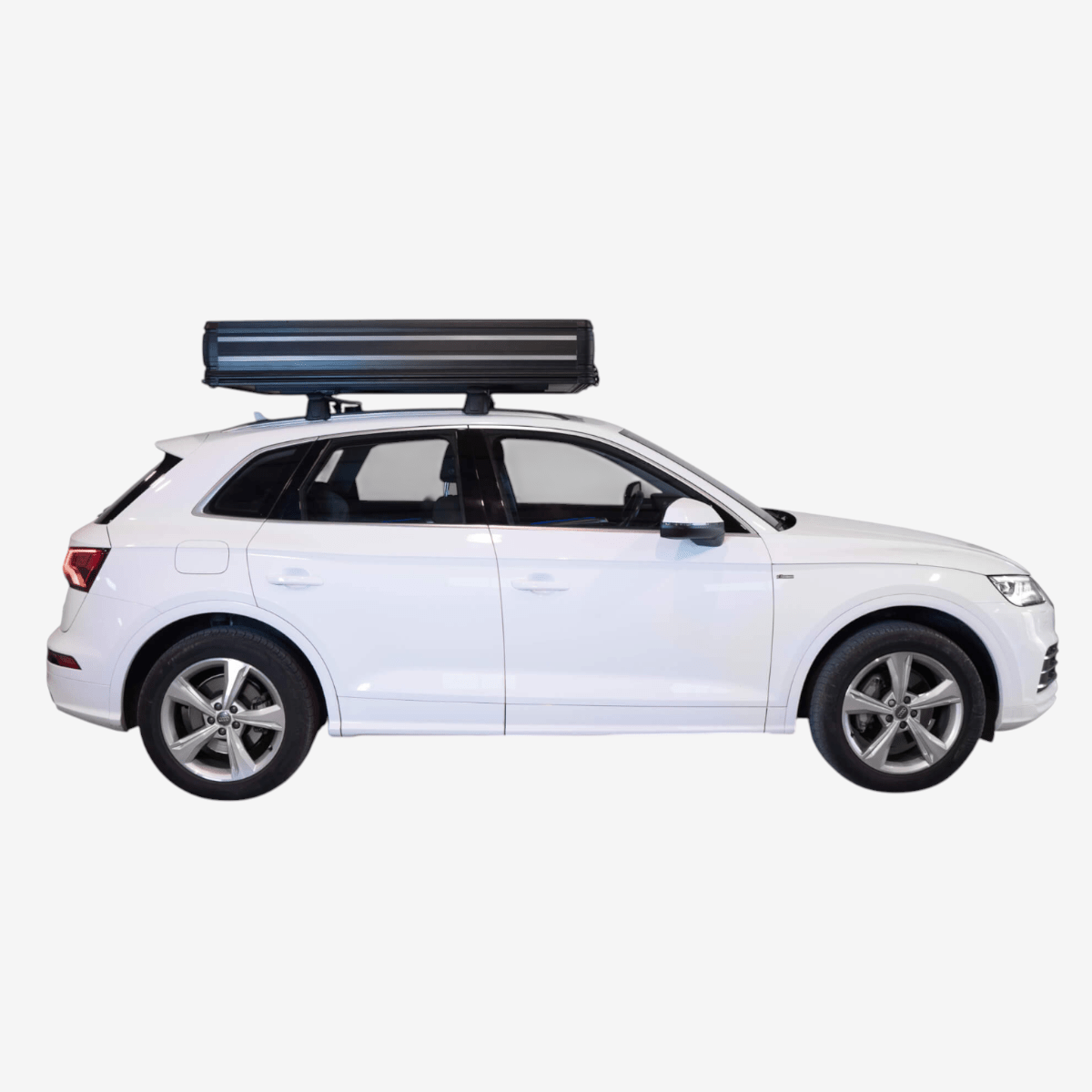 Tente de toit Chest M pour voiture avec un couvercle rigide en aluminium