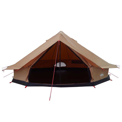 Tente familiale pour 12 personnes en coton synthétique marron
