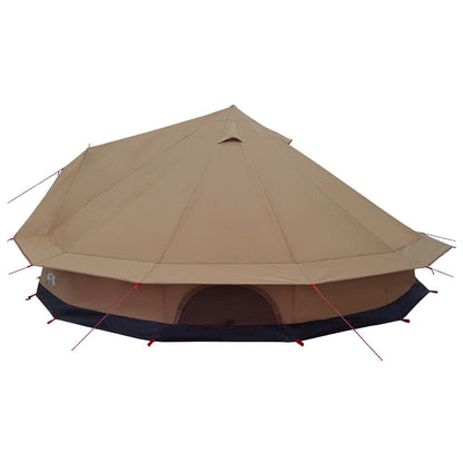 Tente familiale pour 12 personnes en coton synthétique marron