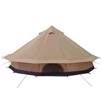 Tente familiale pour 12 personnes en coton synthétique marron