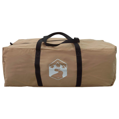Tente familiale pour 12 personnes en coton synthétique marron