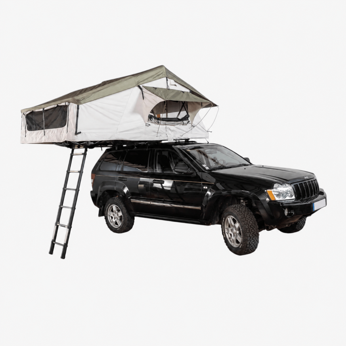 Tente de toit Adventure XL pour voiture avec système antivol et semi-rigide