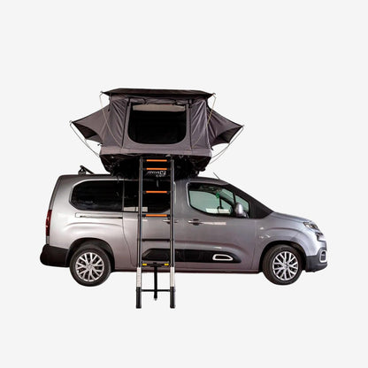 Tente de toit Star pour voiture avec couvercle semi-rigide et connexion USB