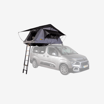 Tente de toit Star pour voiture avec couvercle semi-rigide et connexion USB