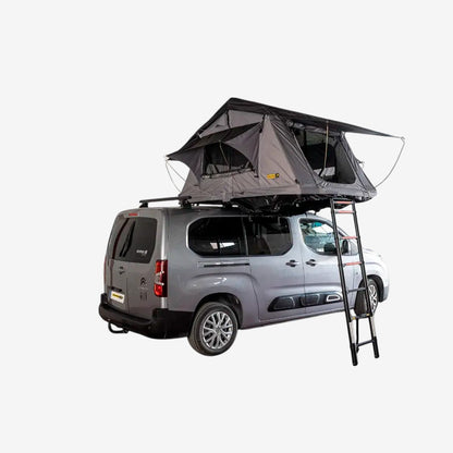 Tente de toit Star pour voiture avec couvercle semi-rigide et connexion USB