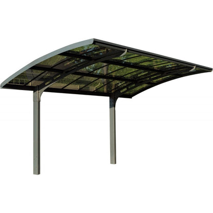 Abri de voiture Arizona Breeze 5000 Palram en aluminium gris et polycarbonate