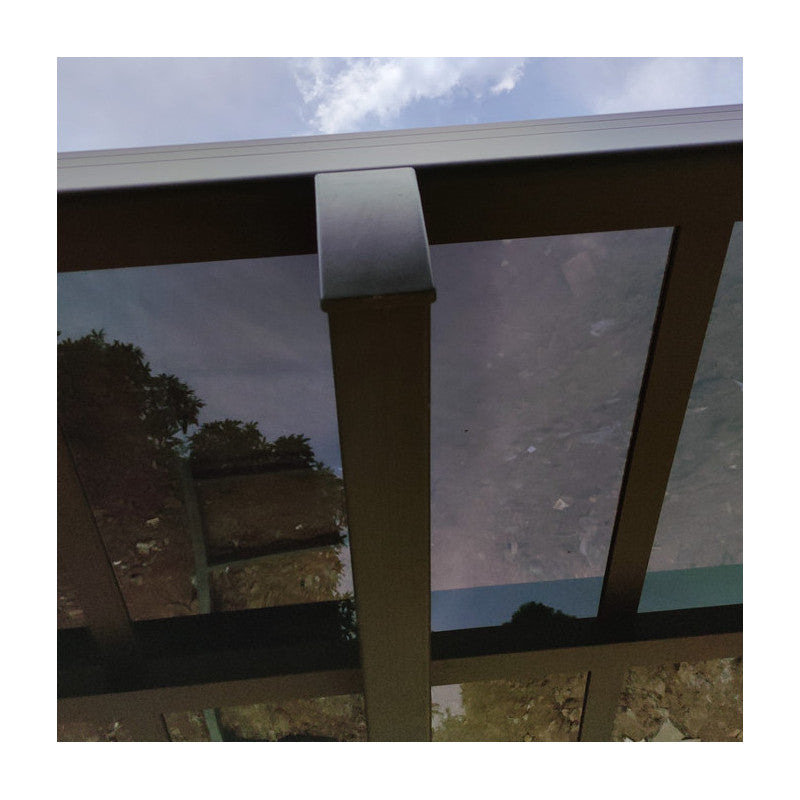 Eagle- Garage double de 30 m² en aluminium et polycarbonate transparent