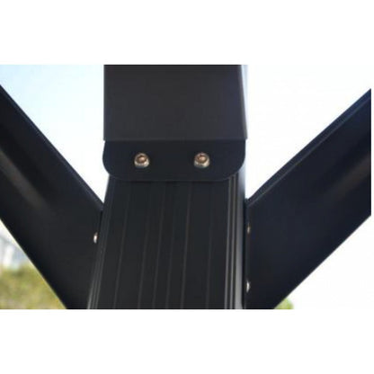 Abri voiture en aluminium anthracite 3 x 5,05 m et polycarbonate de 6 mm