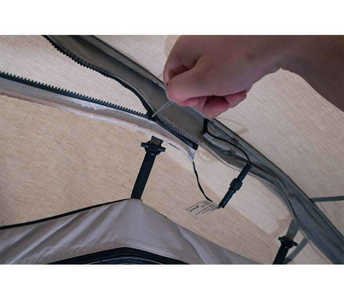 Tente Denver pour 6 personnes avec système d'éclairage Outwell et système de tiges PowerTec