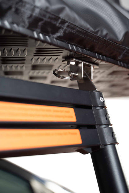 Tente de toit Star pour voiture avec couvercle semi-rigide et connexion USB