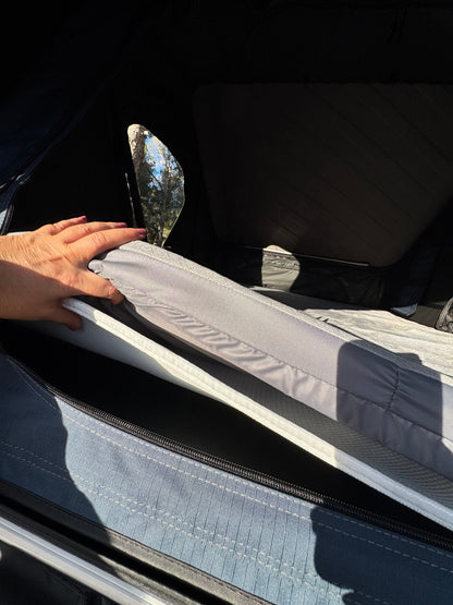 Tente de toit pour voiture Chest ASA XL résistant aux rayons UV avec lumières à intensité réglable