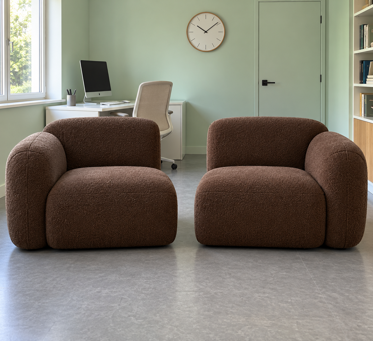 Canapé nuage 2 places compressé – revêtement velours doux