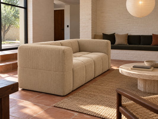 Canapé 2 places compressé en mousse haute densité – style minimaliste