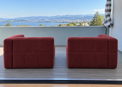 Canapé 2 places compressé en mousse haute densité – style minimaliste