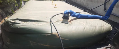 Réservoir d'eau flexible en bâche PVC double couche renforcée de 15 000 litres