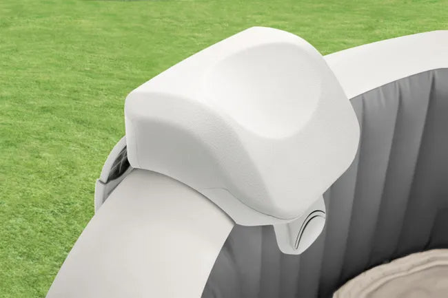 Spa gonflable rond d'extérieur, gris, 216 x 71 cm, pour 6 personnes, avec housse et Wi-Fi inclus