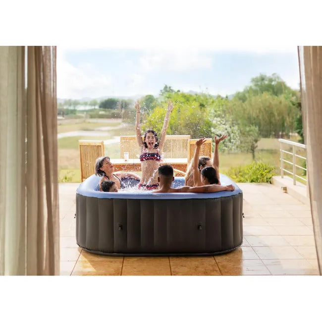 Spa gonflable Tekapo Square pour 4 personnes avec boîtier de commande intégré