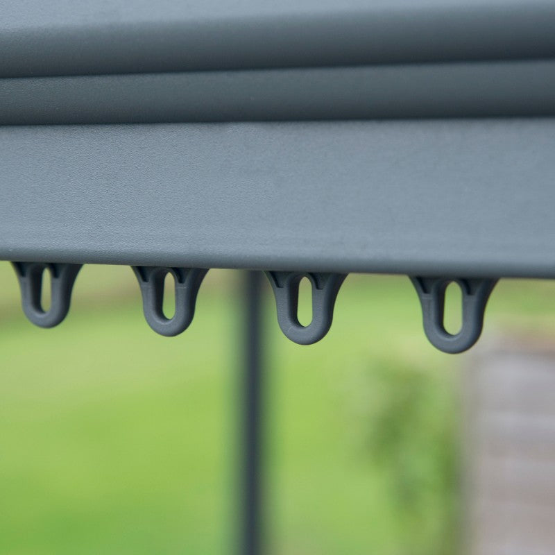 Pergola en aluminium et polycarbonate 309x309cm - facile et rapide à monter